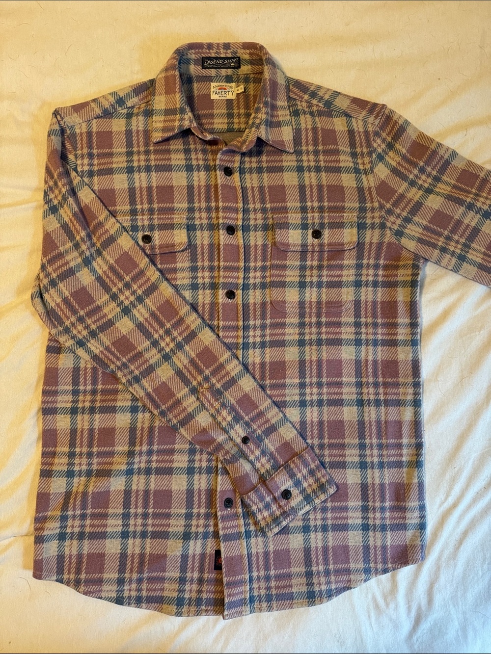 Faherty The Legend Sweater Shirt in Cedar Shore Plaid